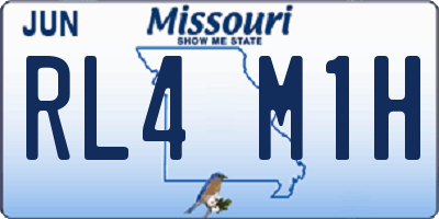 MO license plate RL4M1H