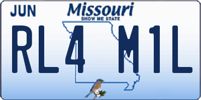 MO license plate RL4M1L