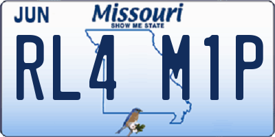 MO license plate RL4M1P