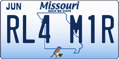 MO license plate RL4M1R