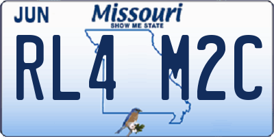MO license plate RL4M2C