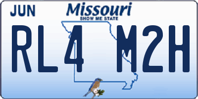 MO license plate RL4M2H