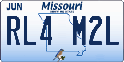 MO license plate RL4M2L