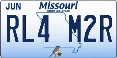 MO license plate RL4M2R
