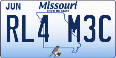 MO license plate RL4M3C