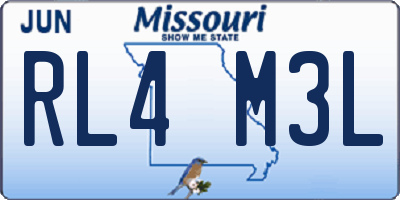 MO license plate RL4M3L