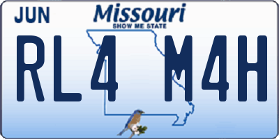 MO license plate RL4M4H