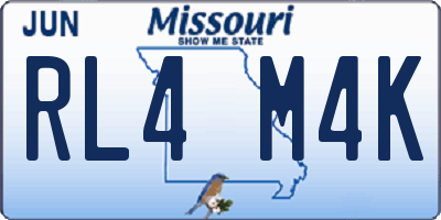 MO license plate RL4M4K