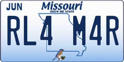 MO license plate RL4M4R