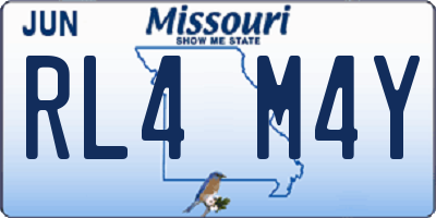 MO license plate RL4M4Y