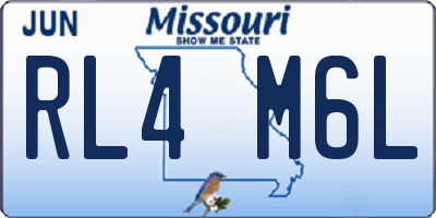 MO license plate RL4M6L