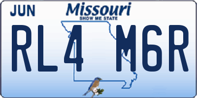 MO license plate RL4M6R