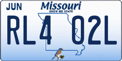 MO license plate RL4O2L