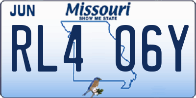 MO license plate RL4O6Y