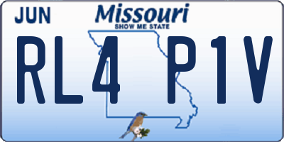 MO license plate RL4P1V