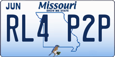 MO license plate RL4P2P