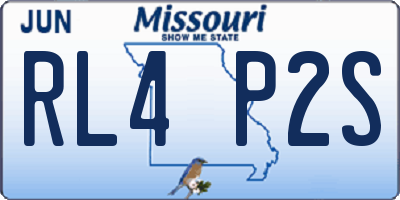 MO license plate RL4P2S