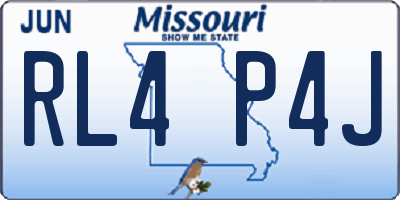 MO license plate RL4P4J
