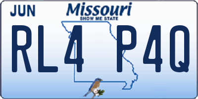 MO license plate RL4P4Q