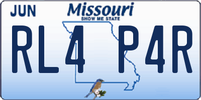 MO license plate RL4P4R