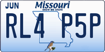 MO license plate RL4P5P