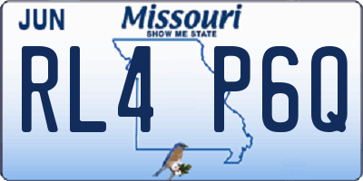 MO license plate RL4P6Q