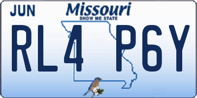 MO license plate RL4P6Y
