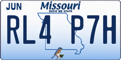 MO license plate RL4P7H