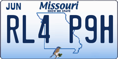 MO license plate RL4P9H
