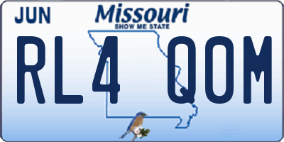 MO license plate RL4Q0M
