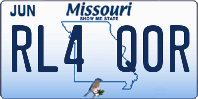 MO license plate RL4Q0R