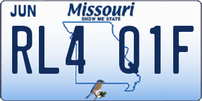 MO license plate RL4Q1F