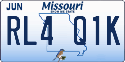 MO license plate RL4Q1K