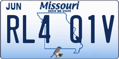 MO license plate RL4Q1V