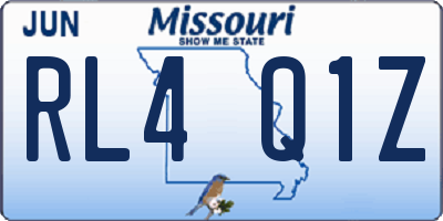 MO license plate RL4Q1Z