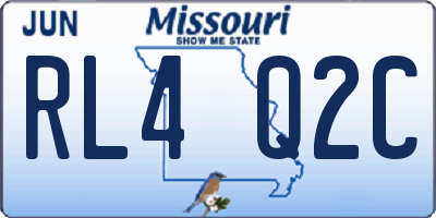 MO license plate RL4Q2C