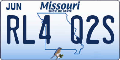 MO license plate RL4Q2S