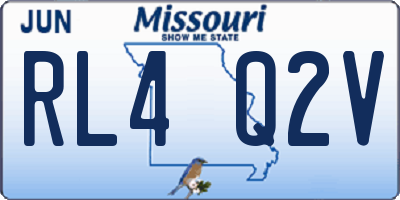 MO license plate RL4Q2V