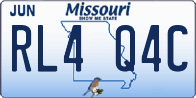 MO license plate RL4Q4C
