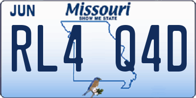 MO license plate RL4Q4D