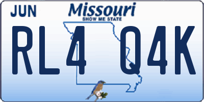 MO license plate RL4Q4K