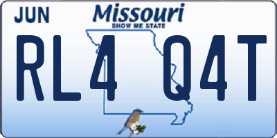 MO license plate RL4Q4T