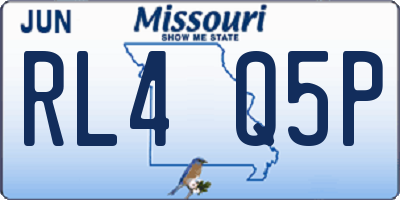 MO license plate RL4Q5P