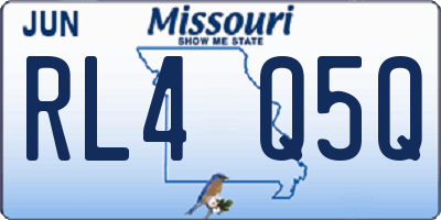 MO license plate RL4Q5Q