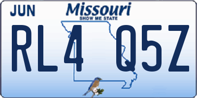 MO license plate RL4Q5Z