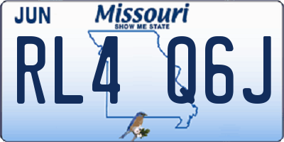 MO license plate RL4Q6J