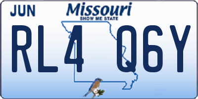 MO license plate RL4Q6Y