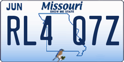 MO license plate RL4Q7Z