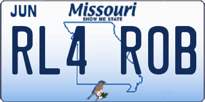 MO license plate RL4R0B
