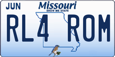 MO license plate RL4R0M